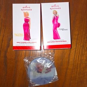 Marilyn Monroe Ornaments Trio